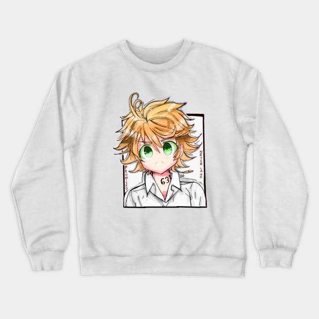 The Promised Neverland Emma; By Kībo-Kībo Crewneck Sweatshirt by Kibo-Kibo